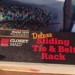 ClosetMaid Deluxe Sliding Tie & Belt Rack NWT